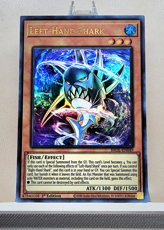 Yugioh! 1x Left-Hand Shark (BROL - Ultra Rare) 1st Edition (Copy)