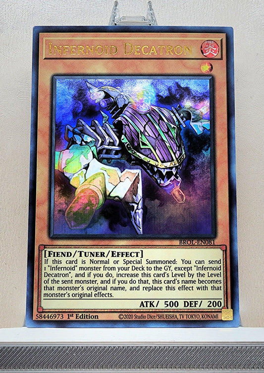 Yugioh! 1x Infernoid Decatron (BROL - Ultra Rare) 1st Edition