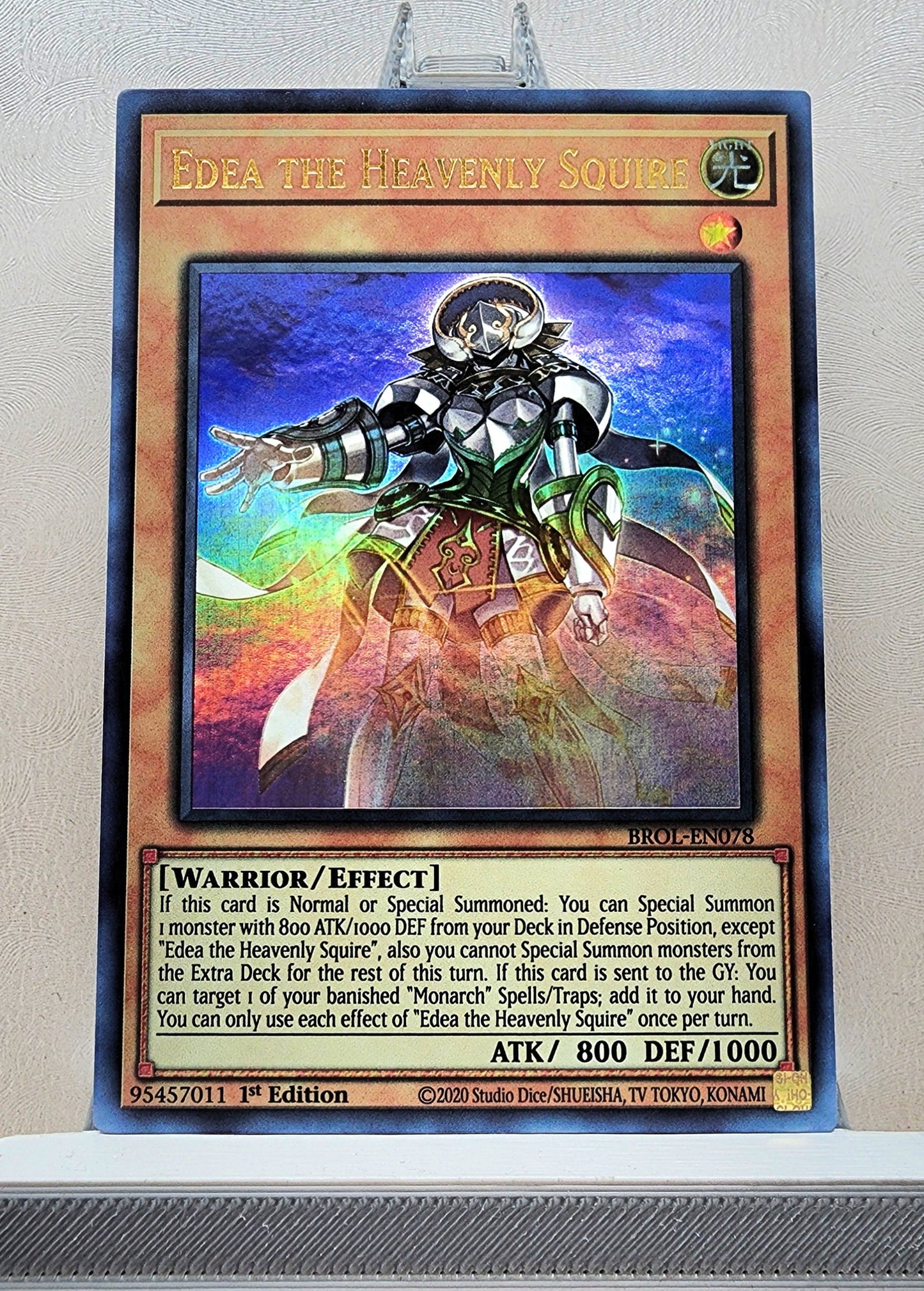 Yugioh! 1x Edea the Heavenly Squire (BROL - Ultra Rare) 1st Edition