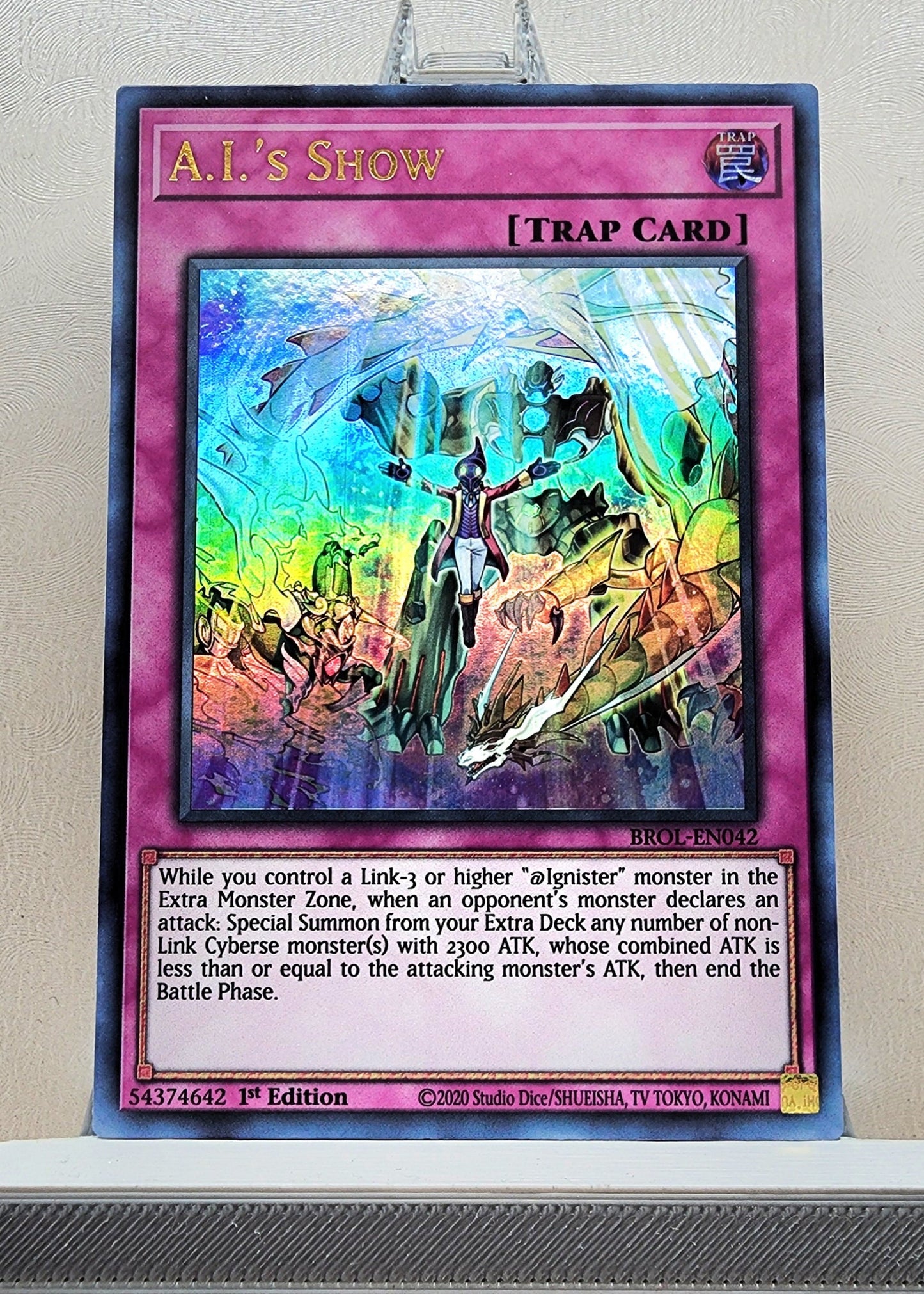 Yugioh! 1x A.I.'s Show (BROL - Ultra Rare) 1st Edition