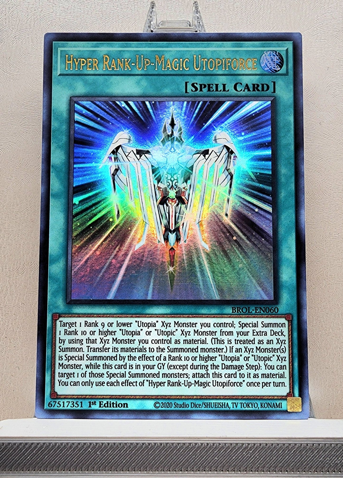 Yugioh! 1x Hyper Rank-Up-Magic Utopiforce (BROL - Ultra Rare) 1st Edition