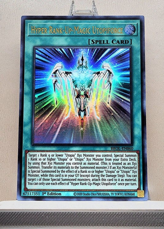 Yugioh! 1x Hyper Rank-Up-Magic Utopiforce (BROL - Ultra Rare) 1st Edition