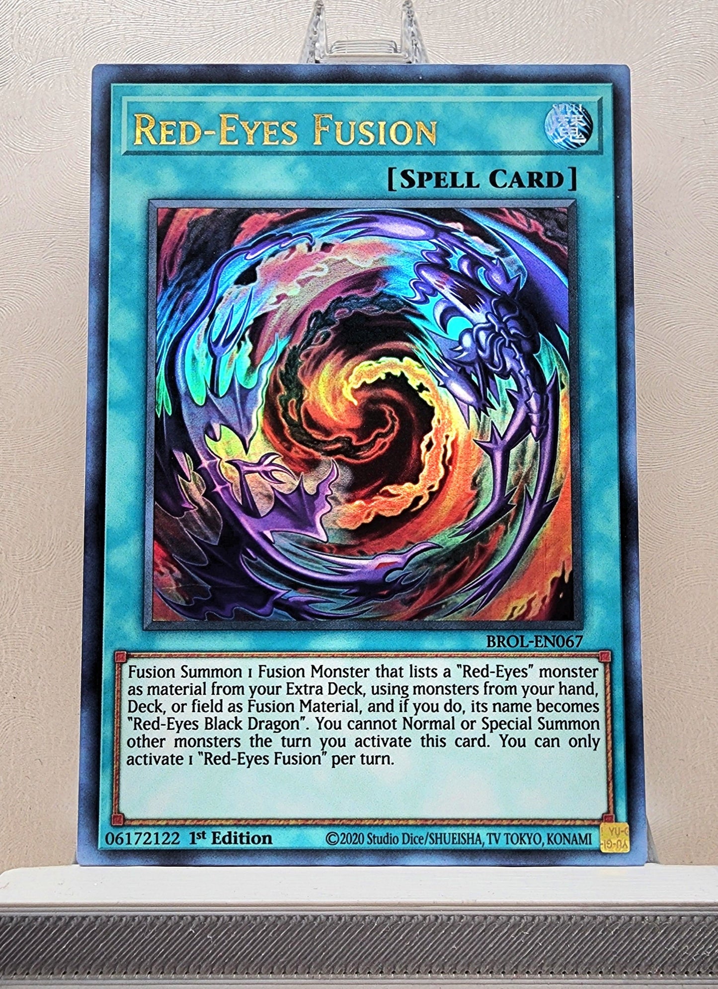 Yugioh! 1x Red-Eyes Fusion (BROL - Ultra Rare) 1st Edition