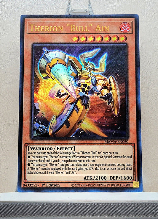 Yugioh! 1x Therion "Bull" Ain (MAMA - Ultra Rare) 1st Edition