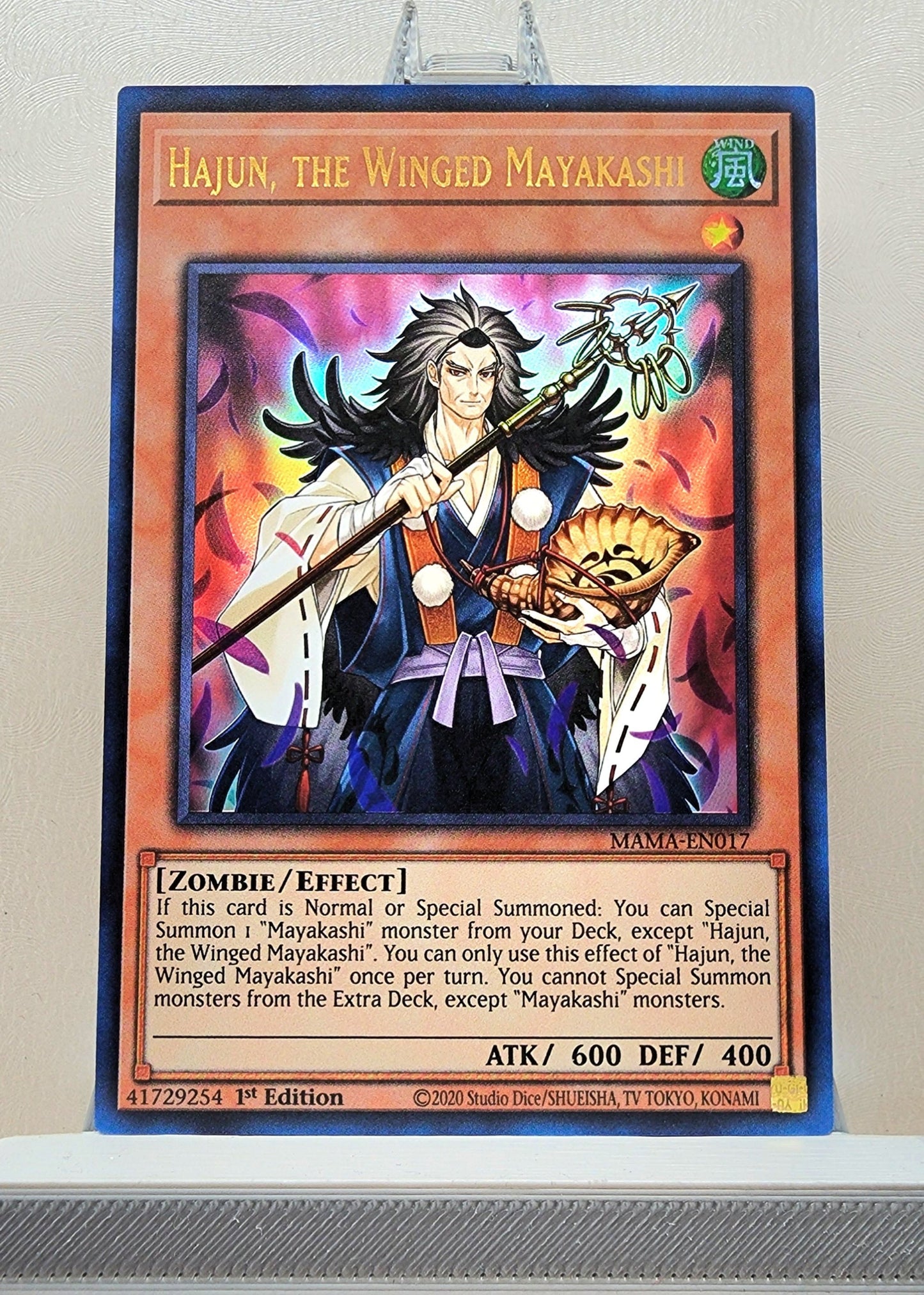 Yugioh! 1x Hajun, the Winged Mayakashi (MAMA - Ultra Rare) 1st Edition