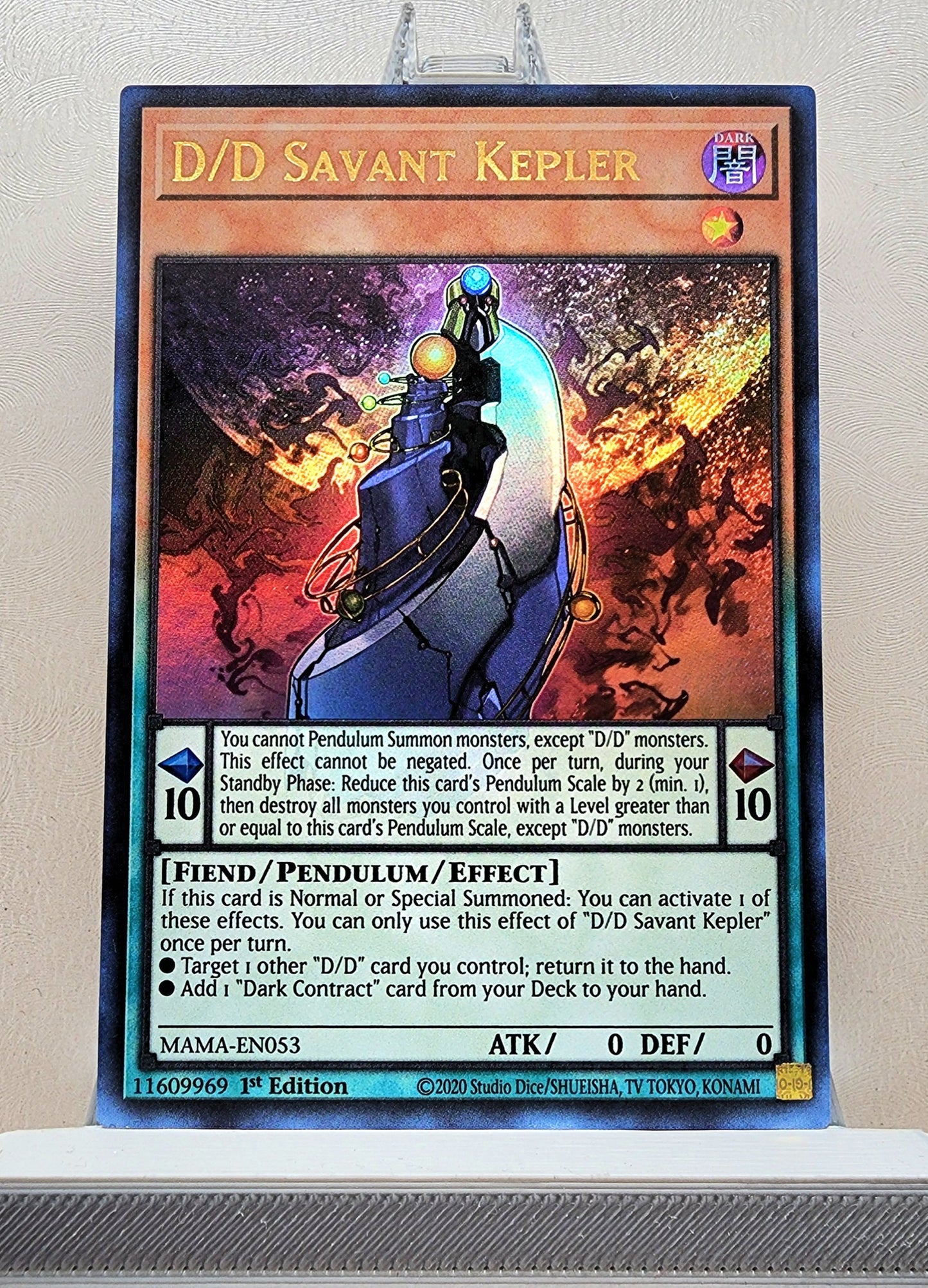 Yugioh! 1x D/D Savant Kepler (MAMA - Ultra Rare) 1st Edition