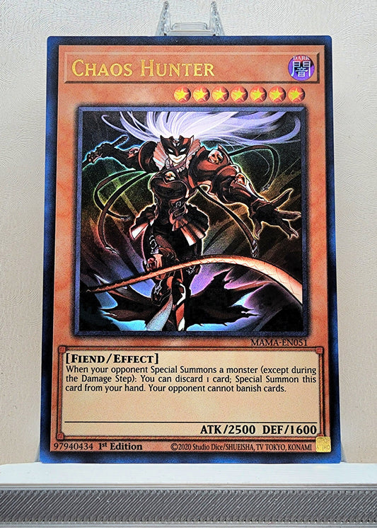 Yugioh! 1x Chaos Hunter (MAMA - Ultra Rare) 1st Edition