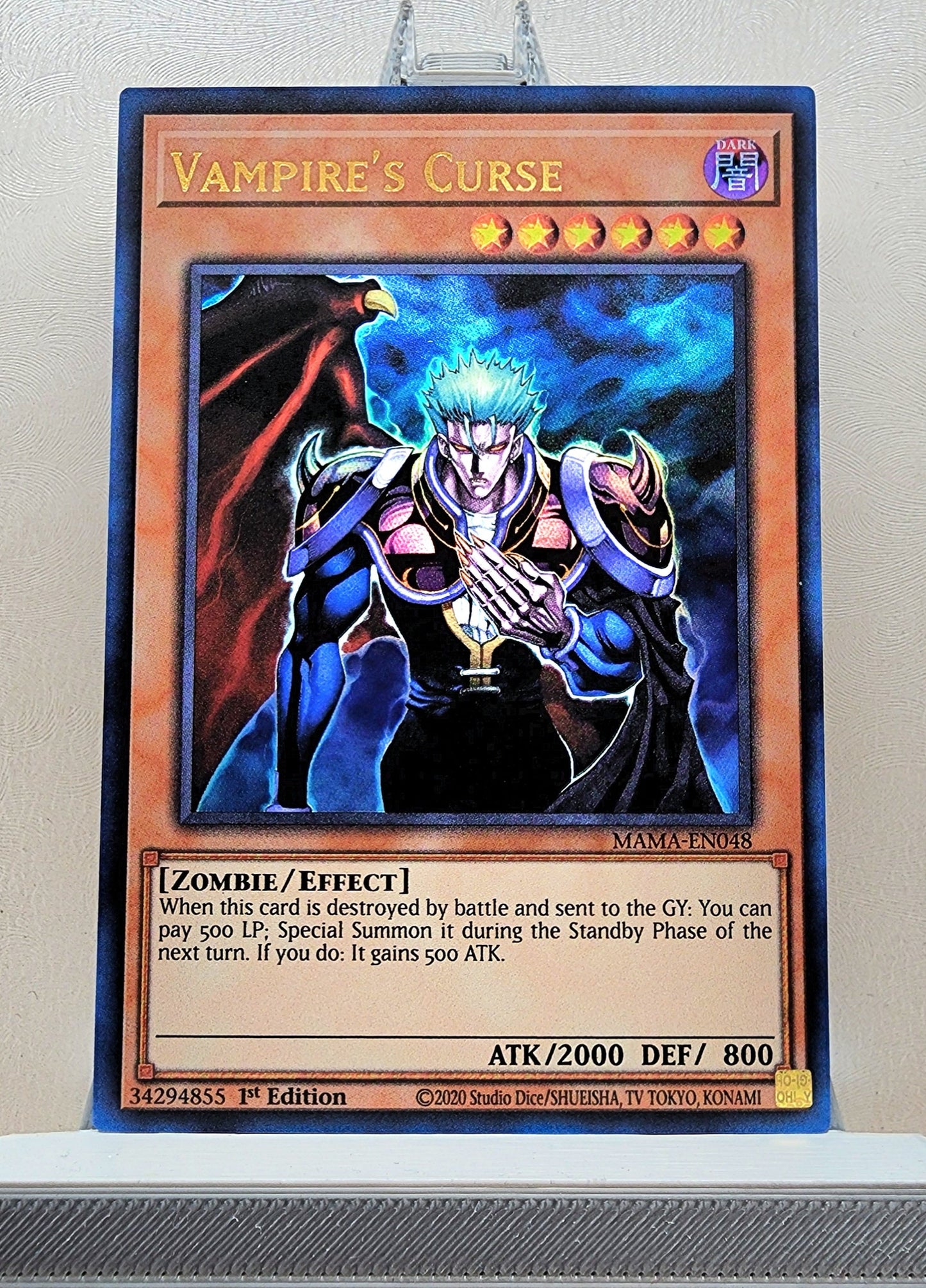 Yugioh! 1x Vampire's Curse (MAMA - Ultra Rare) 1st Edition