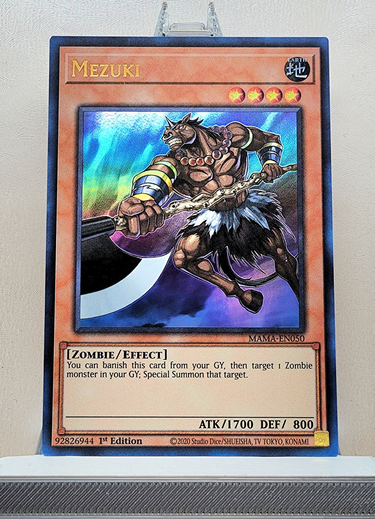 Yugioh! 1x Mezuki (MAMA - Ultra Rare) 1st Edition