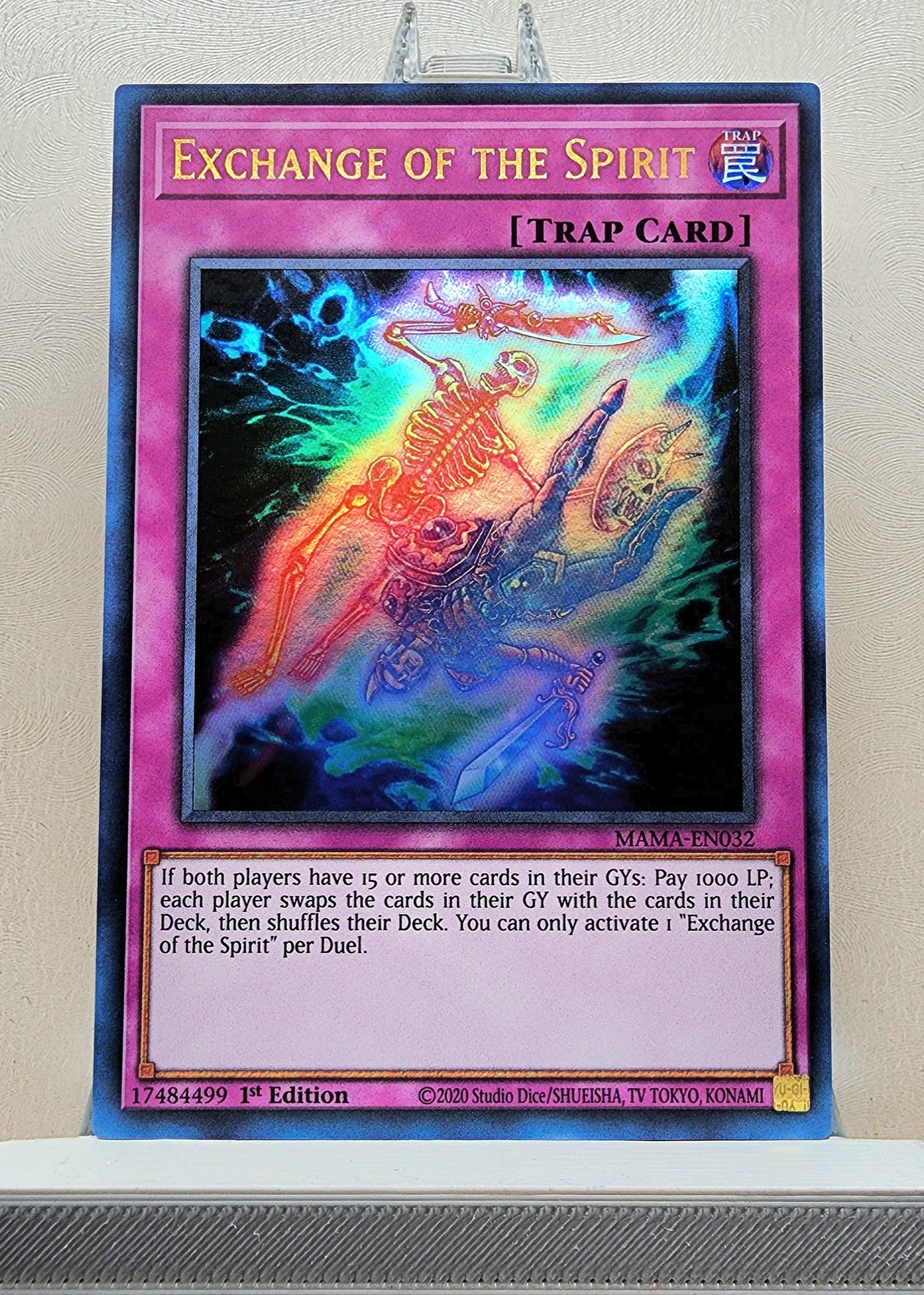 Yugioh! 1x Exchange of the Spirit (MAMA - Ultra Rare) 1st Edition