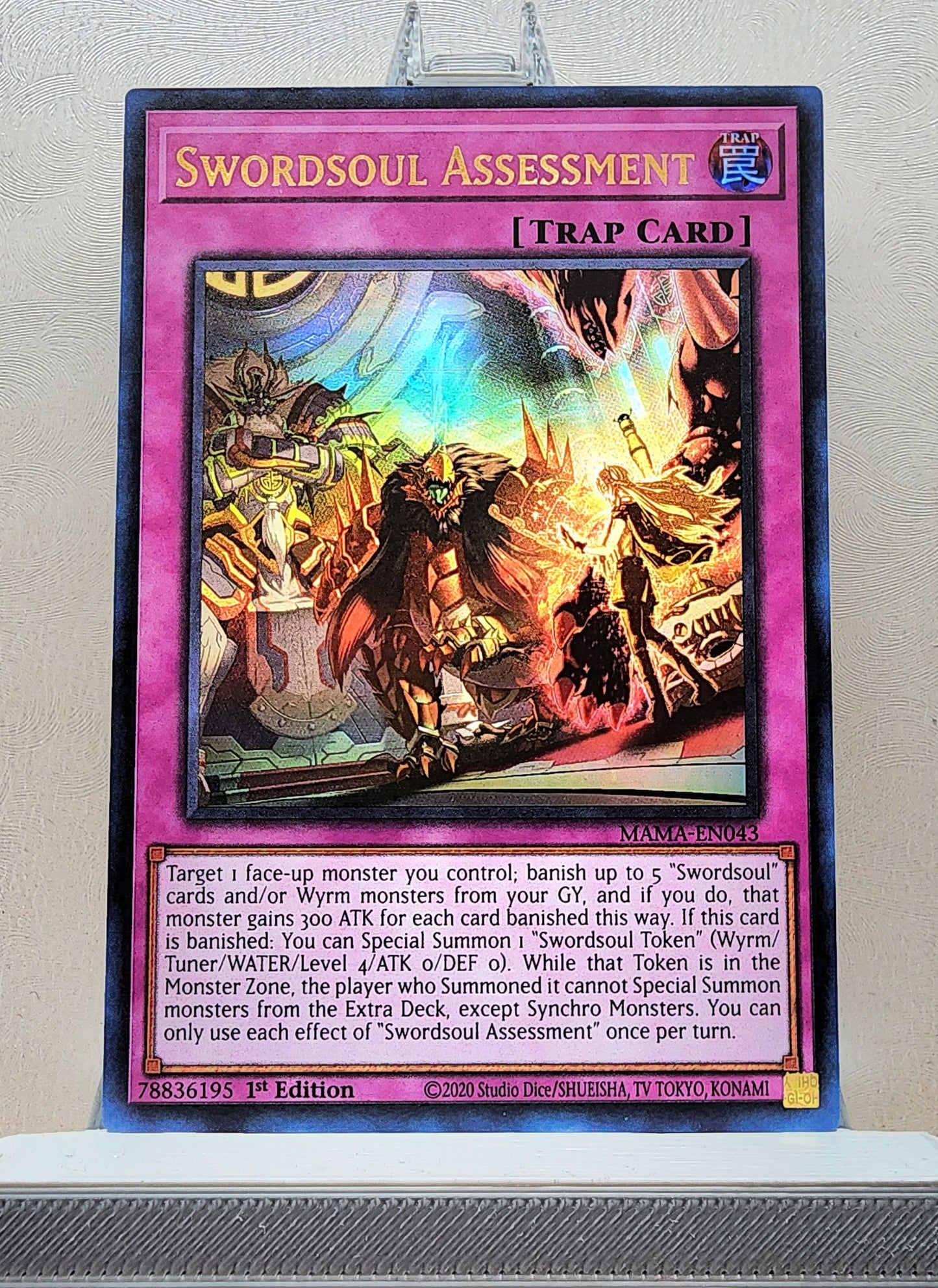 Yugioh! 1x Swordsoul Assessment (MAMA - Ultra Rare) 1st Edition