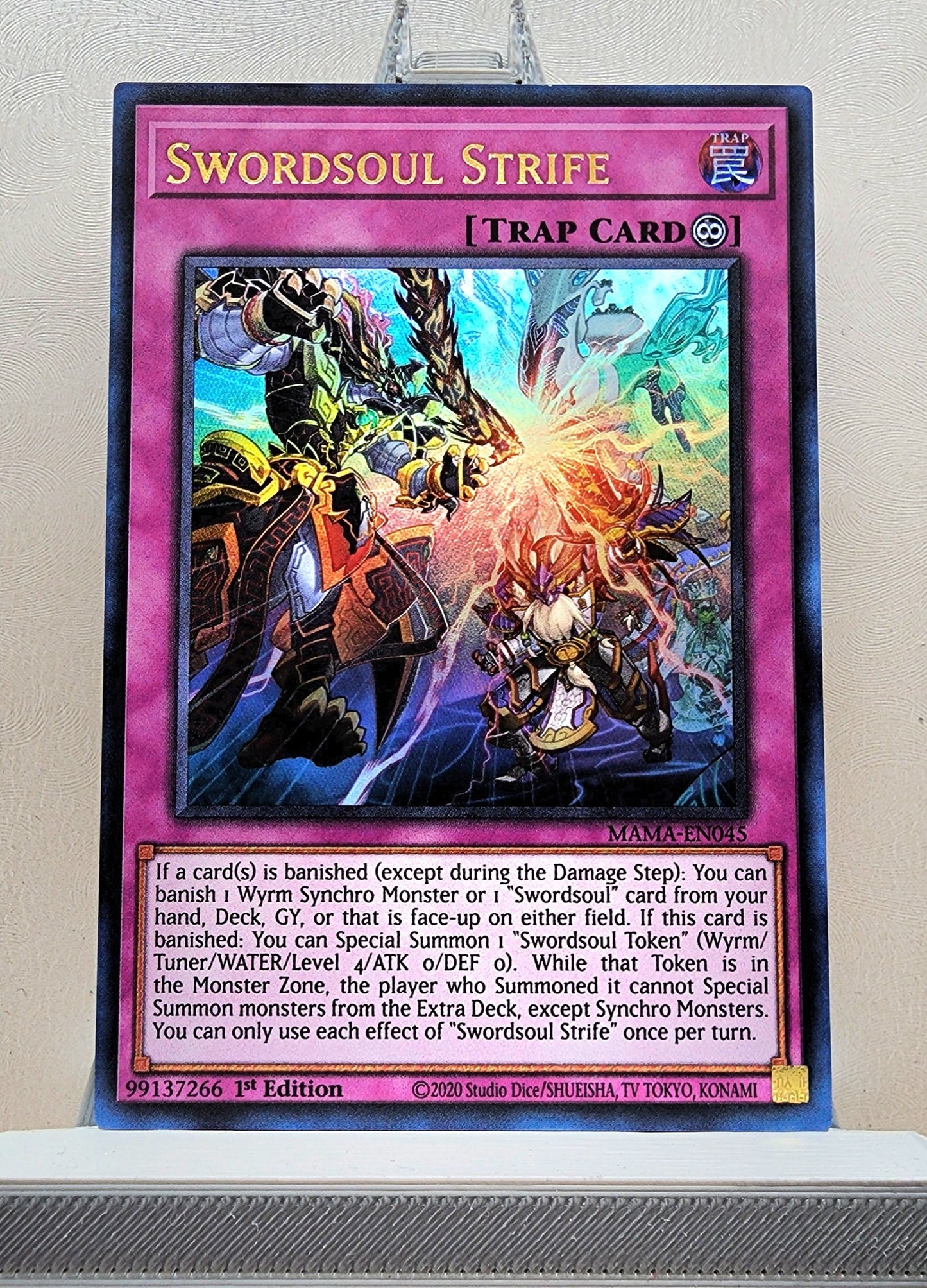 Yugioh! 1x Swordsoul Strife (MAMA - Ultra Rare) 1st Edition