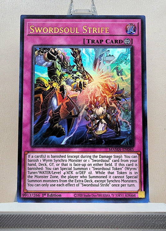 Yugioh! 1x Swordsoul Strife (MAMA - Ultra Rare) 1st Edition