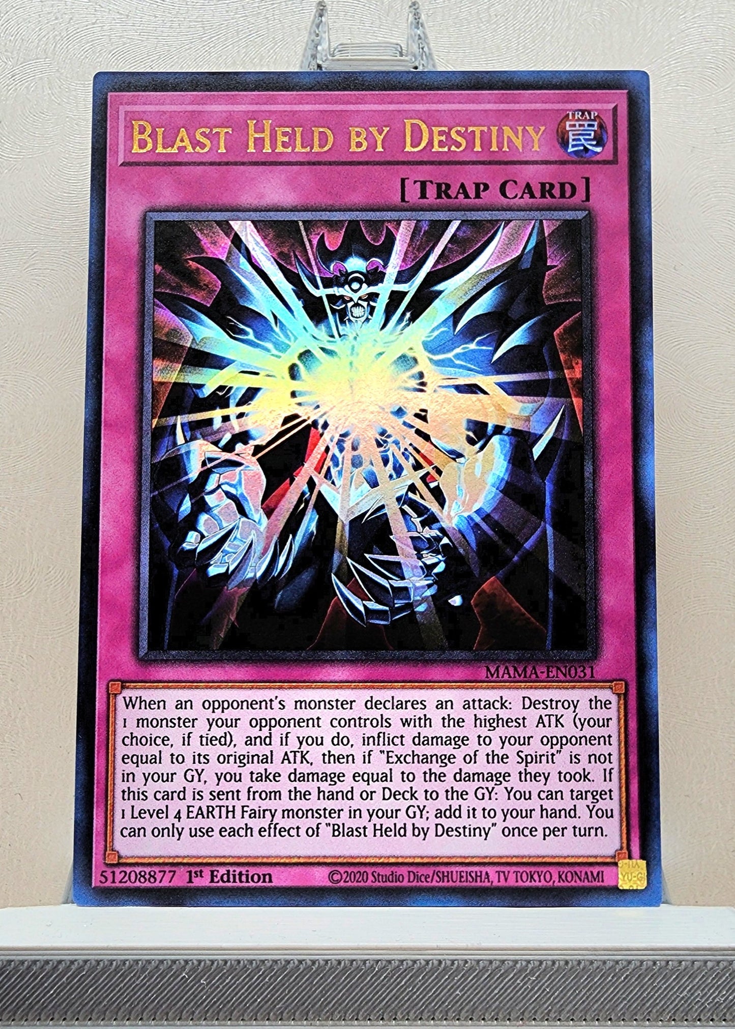 Yugioh! 1x Blast Held by Destiny (MAMA - Ultra Rare) 1st Edition