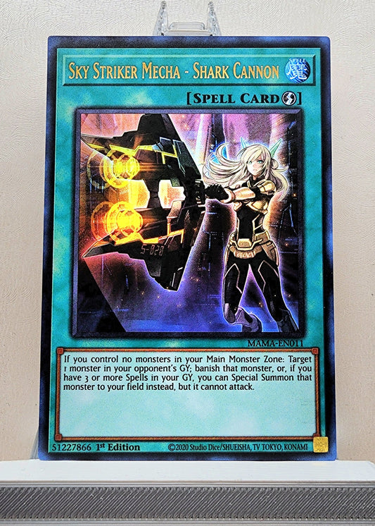 Yugioh! 1x Sky Striker Mecha - Shark Cannon (MAMA - Ultra Rare) 1st Edition