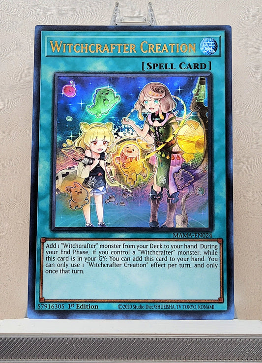 Yugioh! 1x Witchcrafter Creation (MAMA - Ultra Rare) 1st Edition