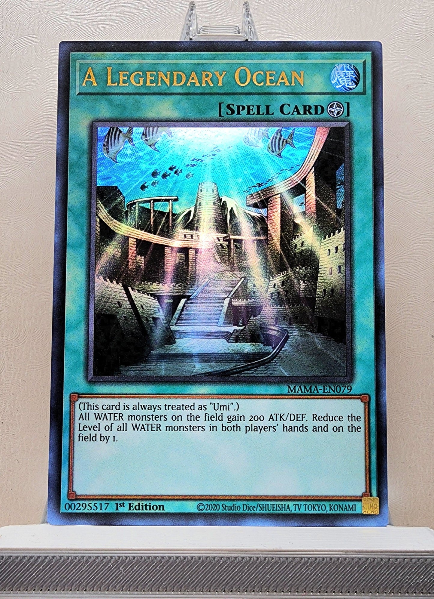 Yugioh! 1x A Legendary Ocean (MAMA - Ultra Rare) 1st Edition