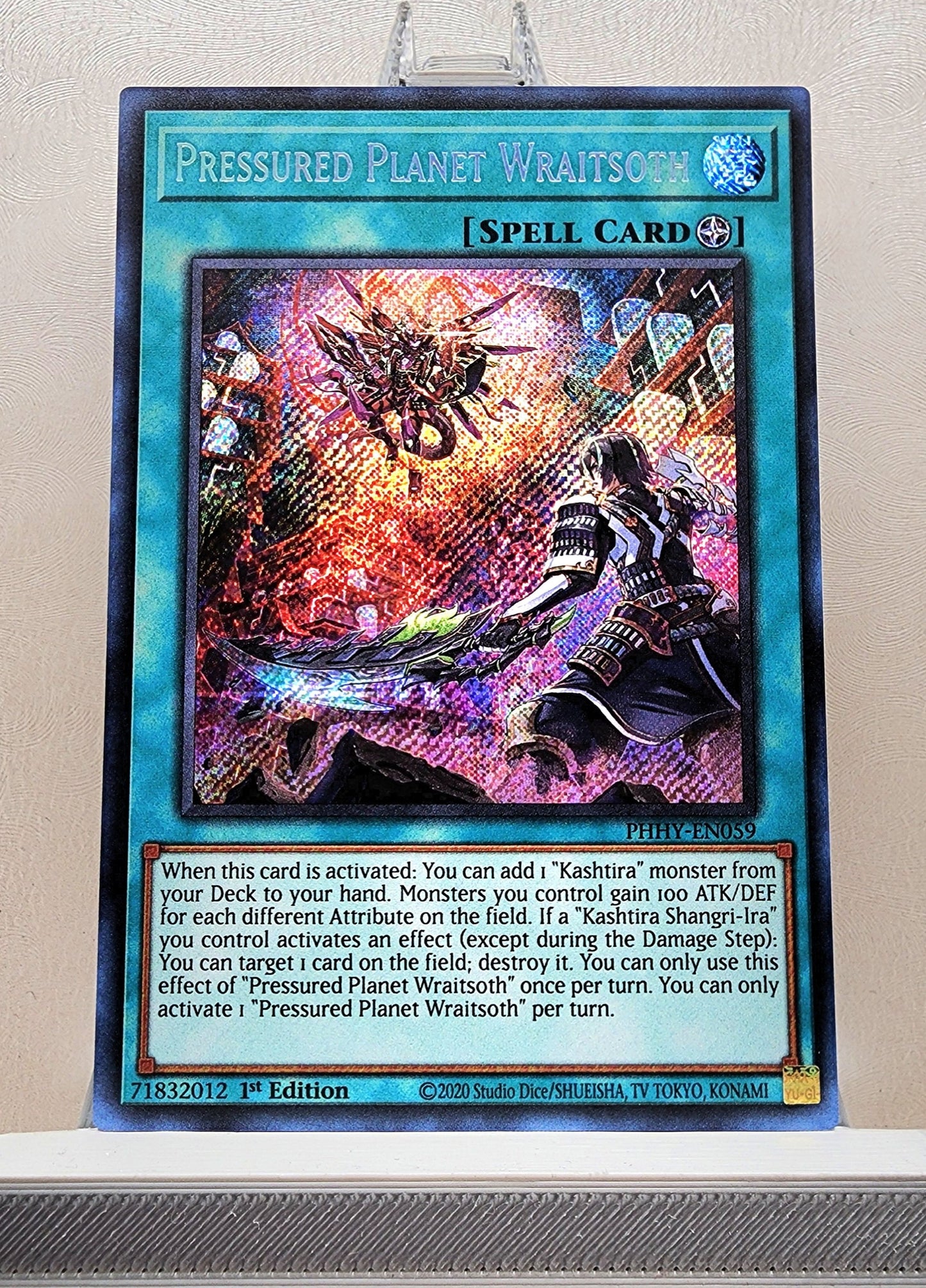 Yugioh! 1x Pressured Planet Wraitsoth (PHHY - Secret Rare) 1st Edition