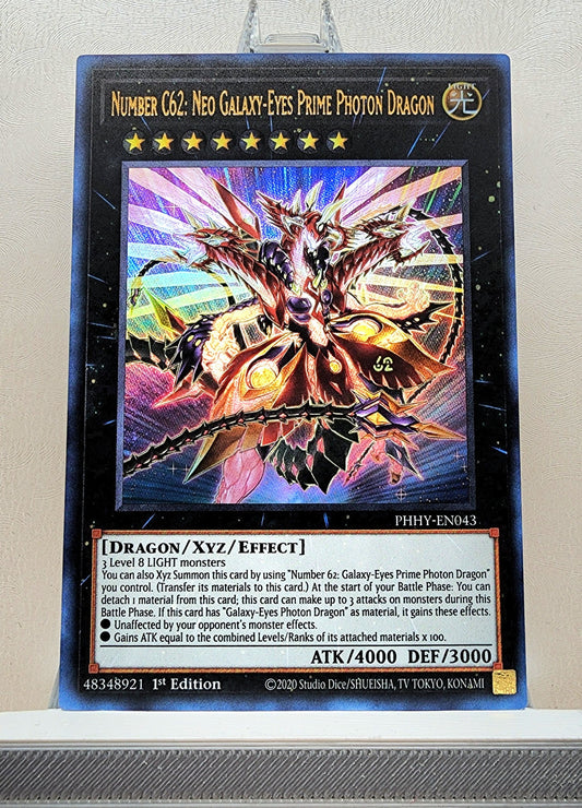 Yugioh! 1x Number C62: Neo Galaxy-Eyes Prime Photon Dragon (PHHY - Ultra Rare) 1st Edition