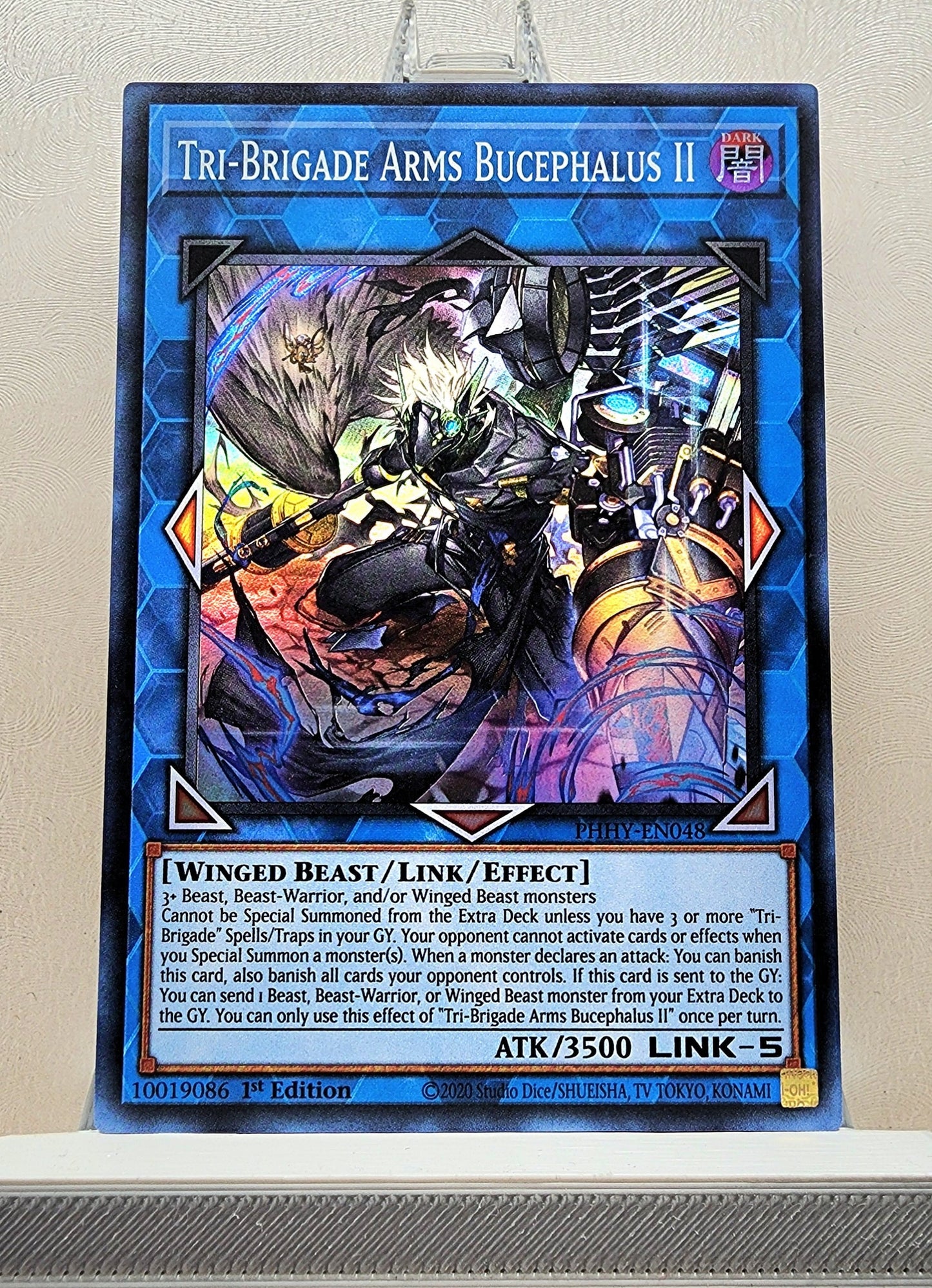 Yugioh! 1x Tri-Brigade Arms Bucephalus II (PHHY - Super Rare) 1st Edition