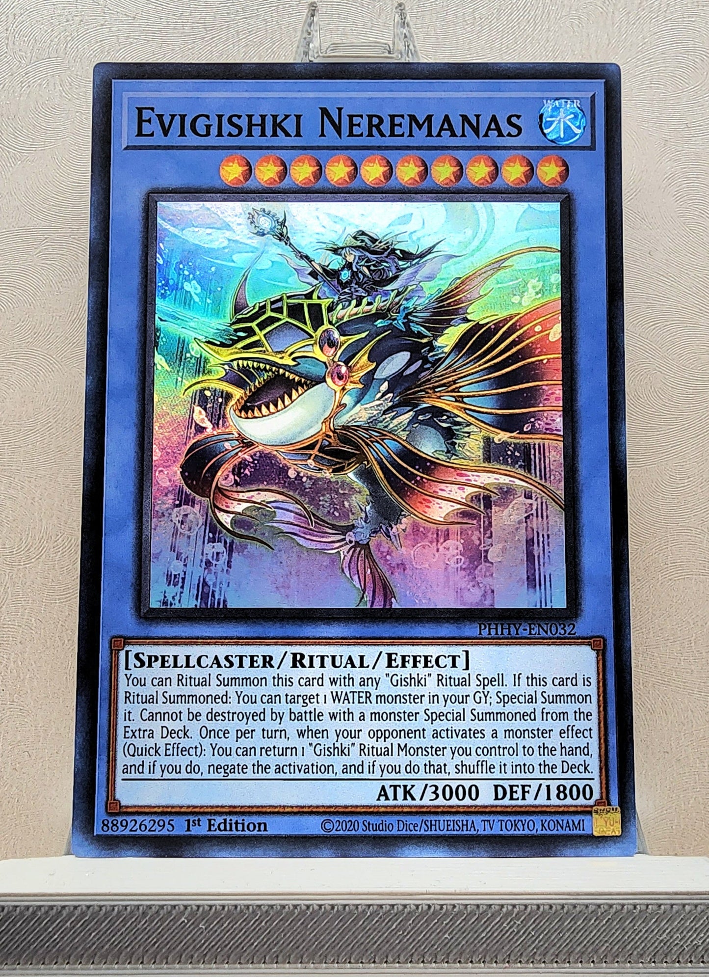 Yugioh! 1x Evigishki Neremanas (PHHY - Super Rare) 1st Edition