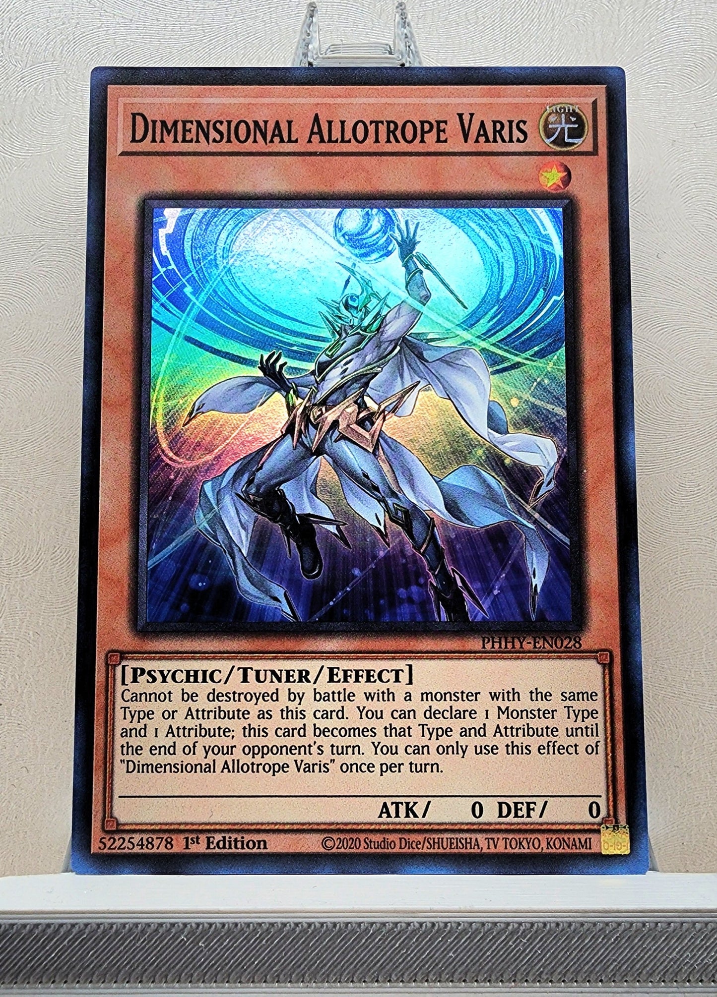 Yugioh! 1x Dimensional Allotrope Varis (PHHY - Super Rare) 1st Edition