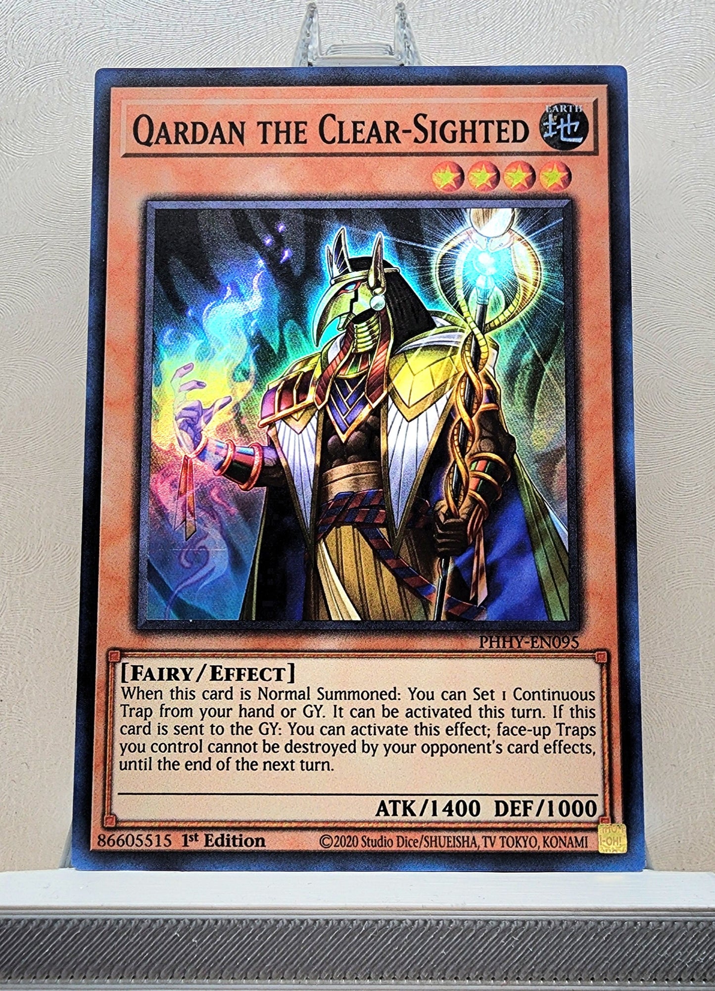 Yugioh! 1x Qardan the Clear-Sighted (PHHY - Super Rare) 1st Edition