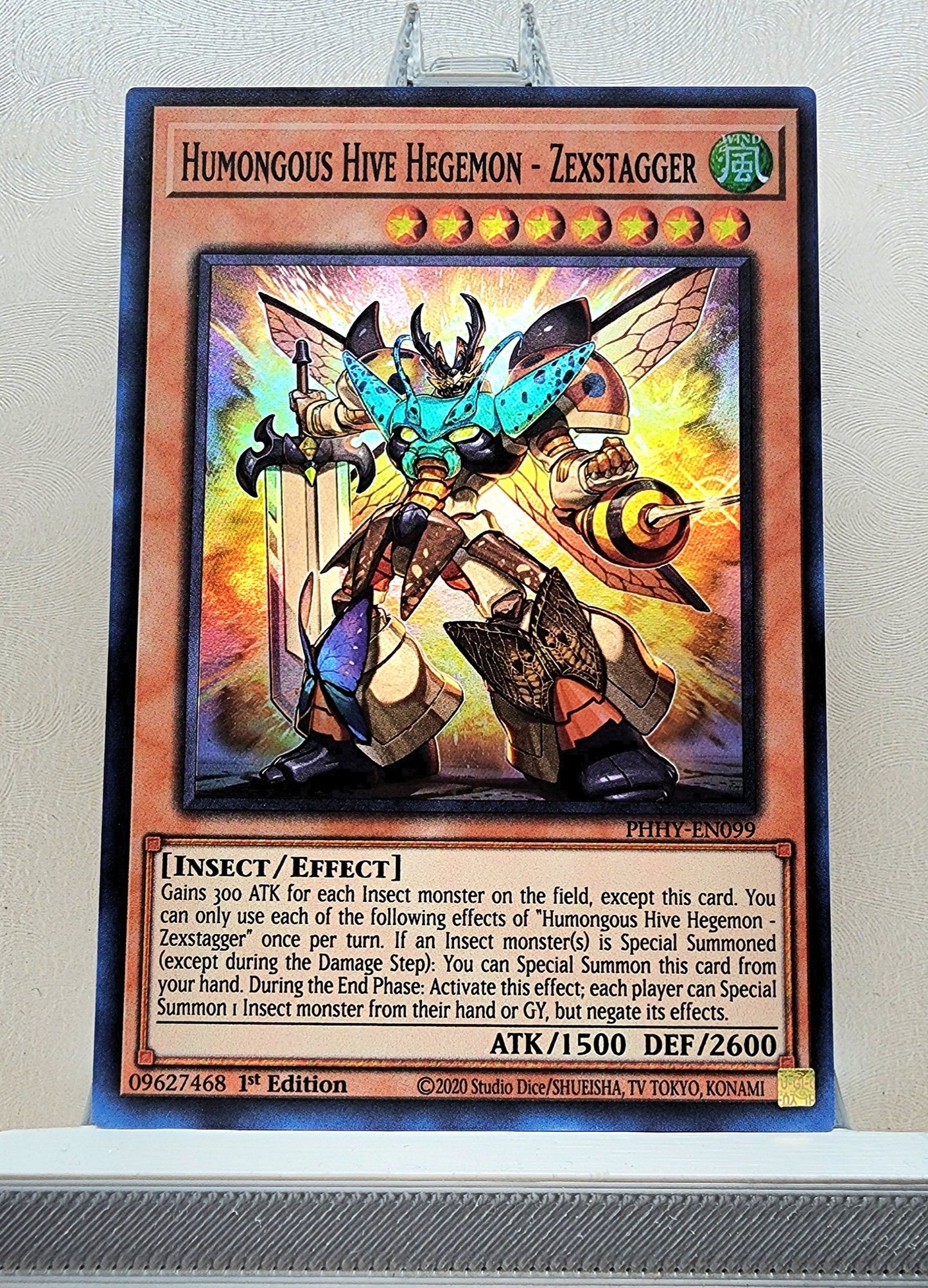 Yugioh! 1x Humongous Hive Hegemon - Zexstagger (PHHY - Super Rare) 1st Edition