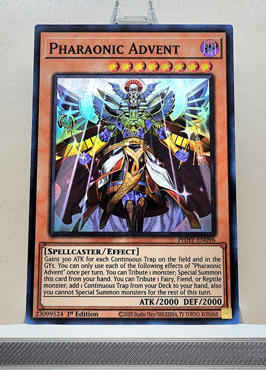 Yugioh! 1x Pharaonic Advent (PHHY - Super Rare) 1st Edition