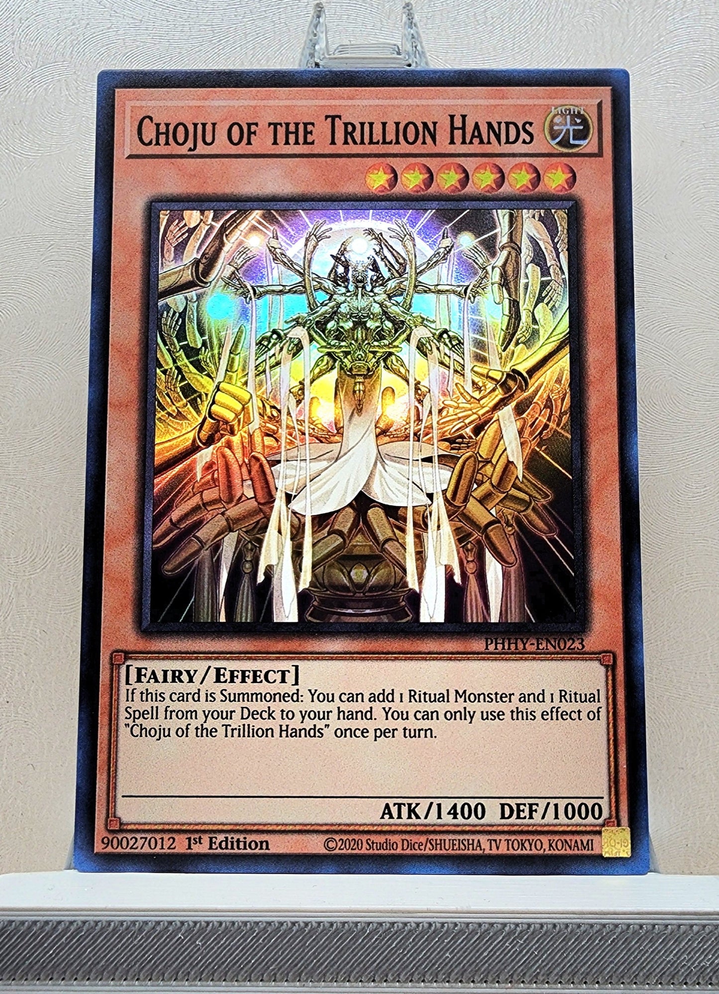 Yugioh! 1x Choju of the Trillion Hands (PHHY - Super Rare) 1st Edition