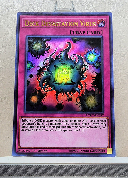 Yugioh! 1x Deck Devastation Virus (LCKC - Ultra Rare) 1st Edition