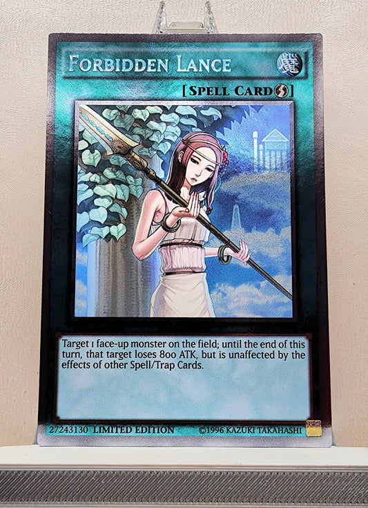 Yugioh! 1x Forbidden Lance (NKRT - Platinum Rare) Limited Edition