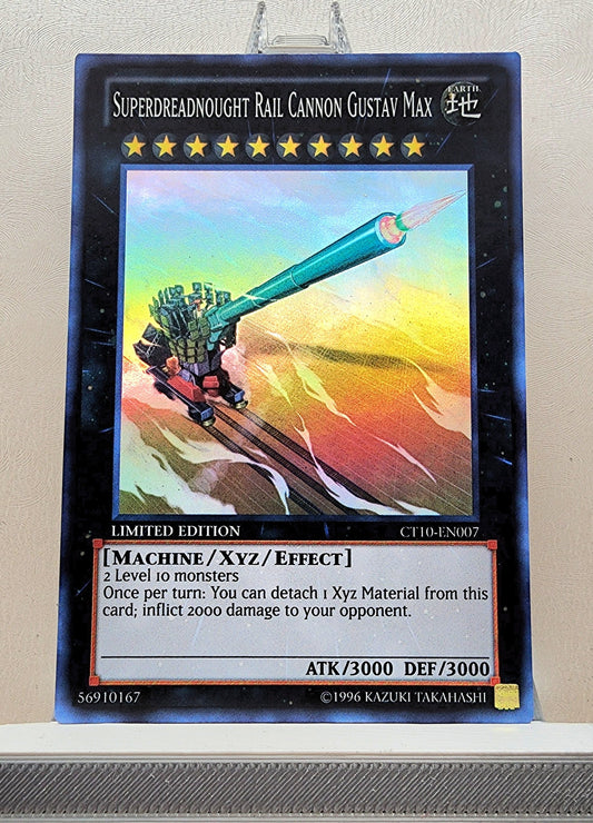 Yugioh! 1x Superdreadnought Rail Cannon Gustav Max (CT10 - Super Rare) Limited Edition