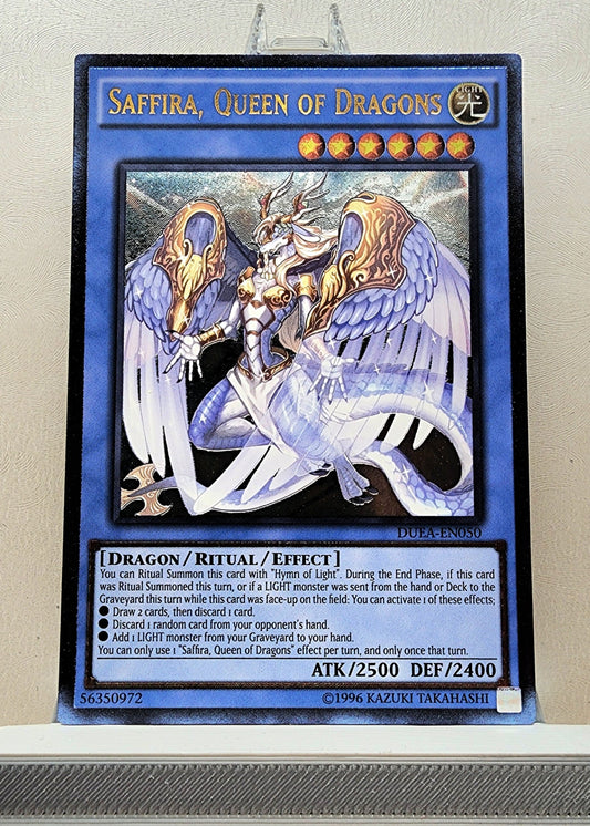 Yugioh! 1x Saffira, Queen of Dragons (DUEA - Ultimate Rare) Unli Edition