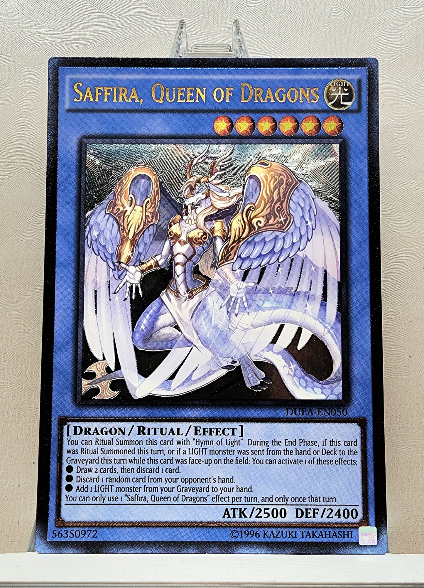 Yugioh! 1x Saffira, Queen of Dragons (DUEA - Ultimate Rare) Unli Edition