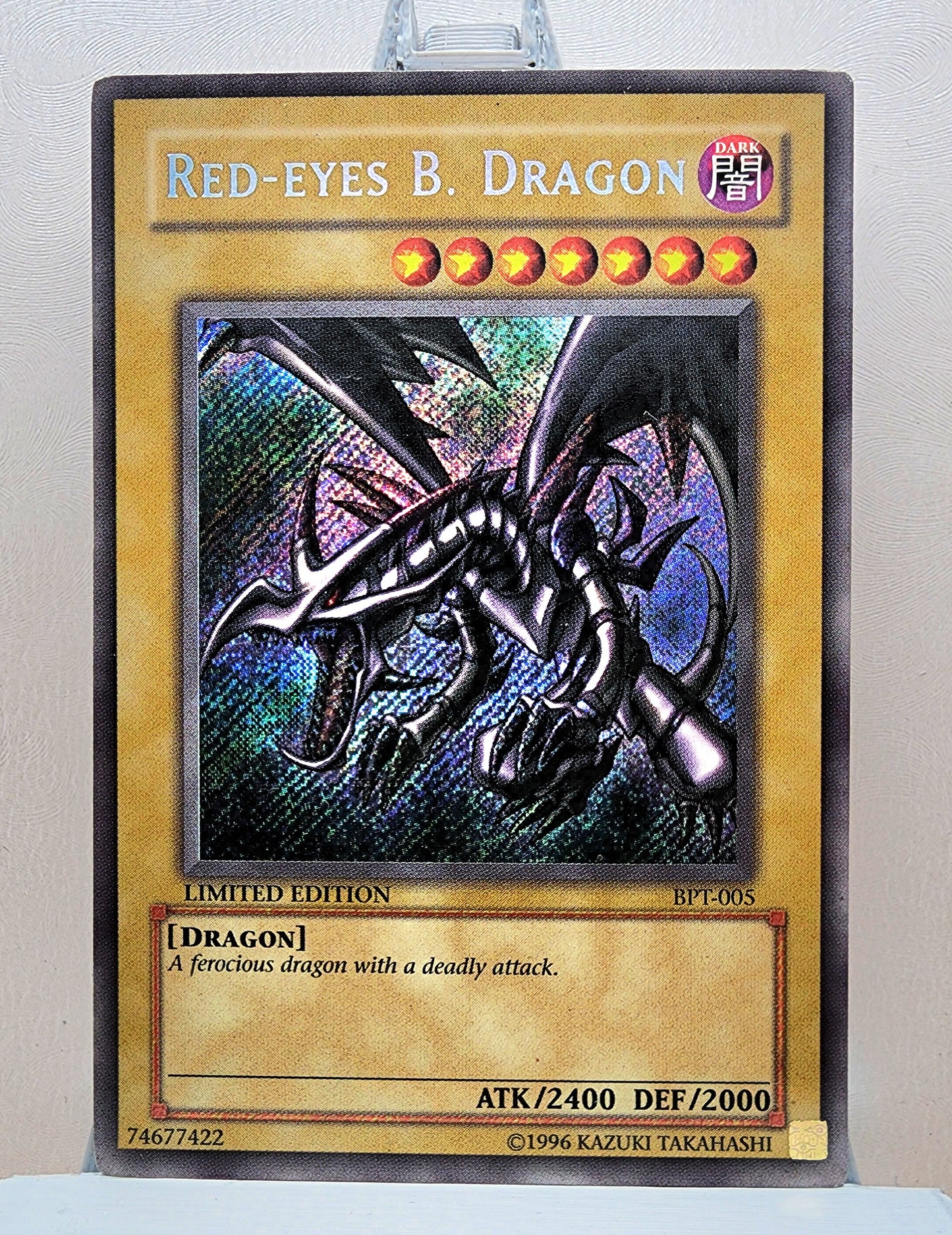 Yugioh! 1x Red-Eyes B. Dragon (BPT - Secret Rare) Limited Edition