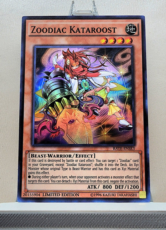 Yugioh! 1x Zoodiac Kataroost (RATE - Super Rare) Limited Edition