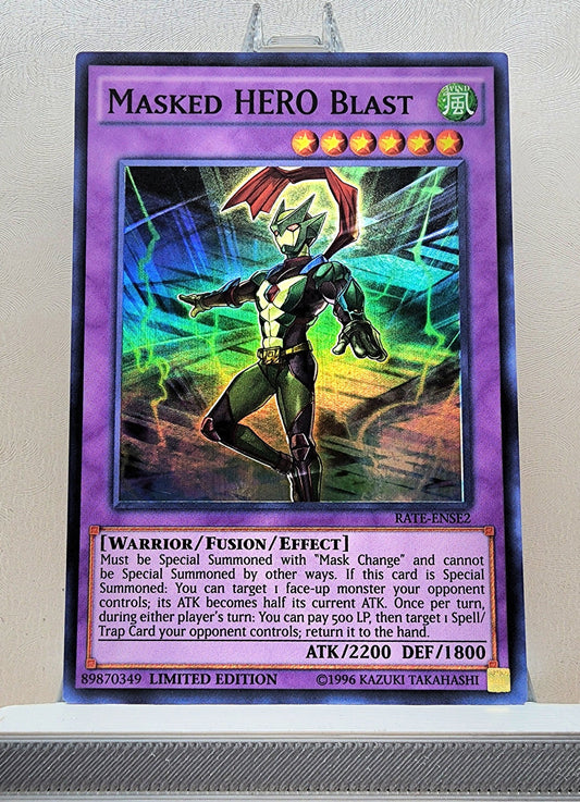 Yugioh! 1x Masked Hero Blast (RATE - Super Rare) Limited Edition