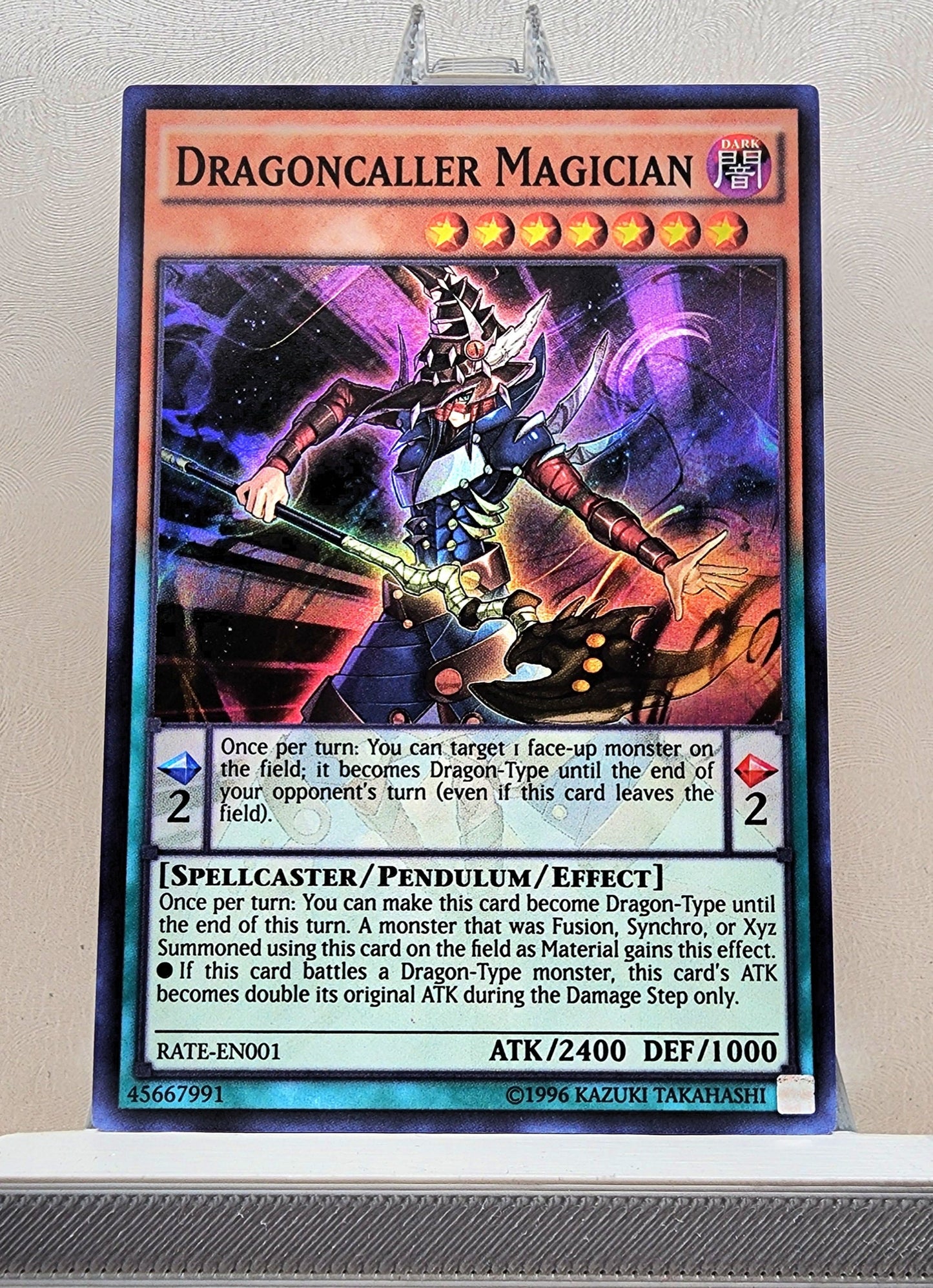 Yugioh! 1x Dragoncaller Magician (RATE - Super Rare) Unli Edition