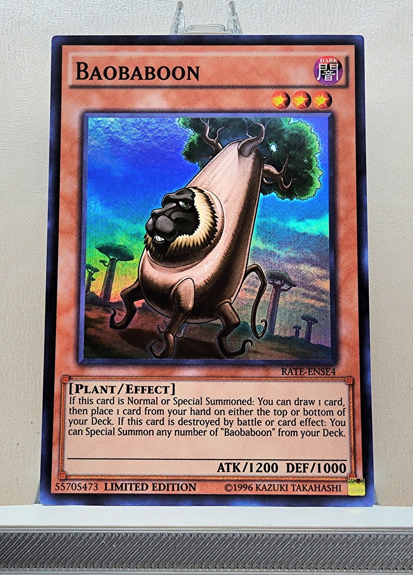 Yugioh! 1x Baobaboon (RATE - Super Rare) Limited Edition