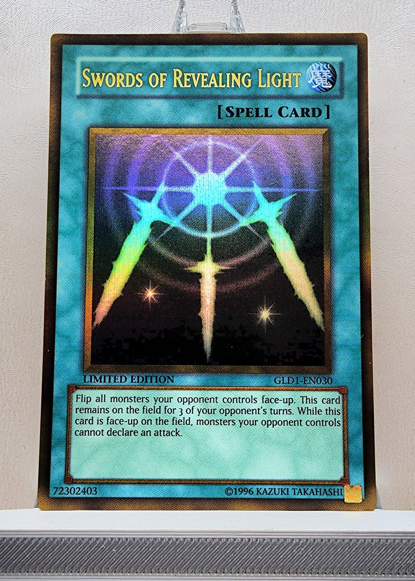 Yugioh! 1x Swords of Revealing Light (GLD1 - Gold Rare) Limited Edition