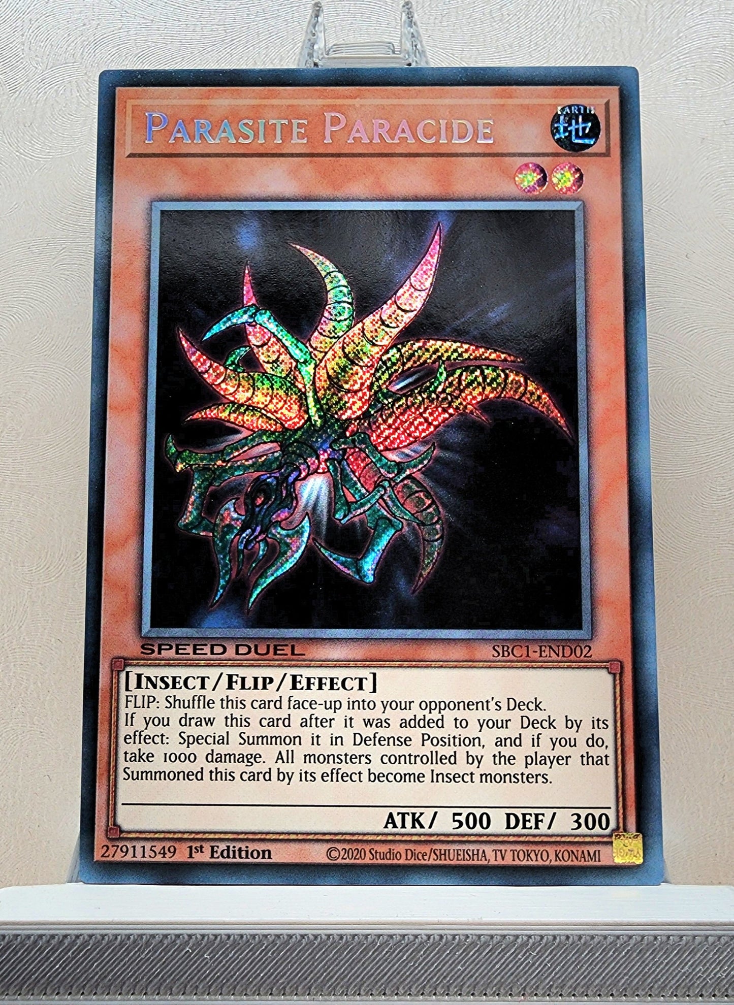 Yugioh! 1x Parasite Paracide (SBC1 - Secret Rare) 1st Edition