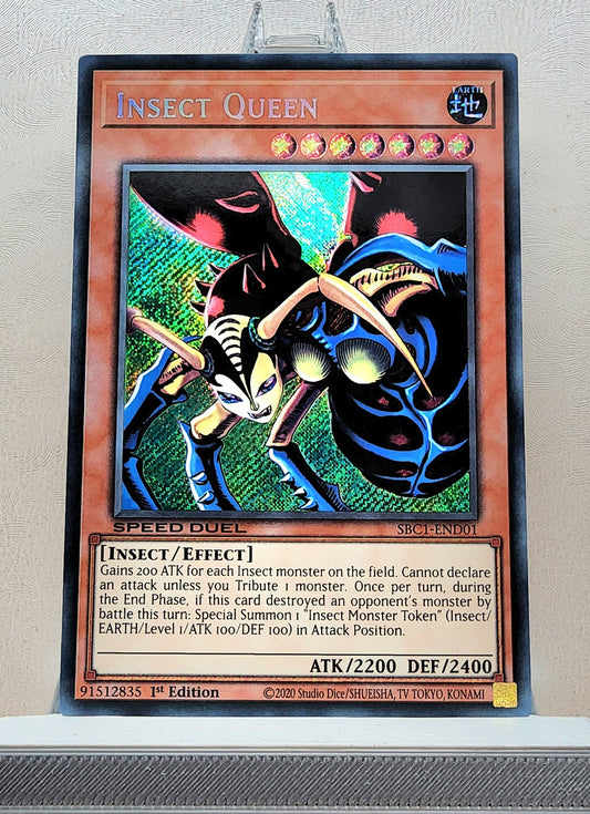 Yugioh! 1x Insect Queen (SBC1 - Secret Rare) 1st Edition