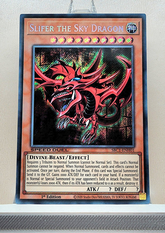 Yugioh! 1x Slifer the Sky Dragon (SBC1 - Secret Rare) 1st Edition