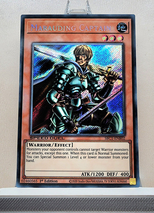 Yugioh! 1x Marauding Captain (SBC1 - Secret Rare) 1st Edition