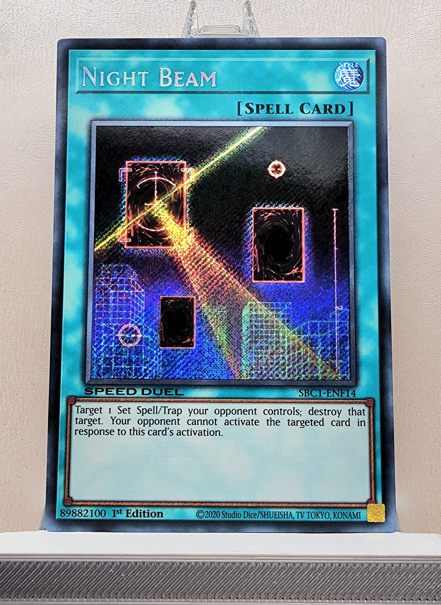 Yugioh! 1x Night Beam (SBC1 - Secret Rare) 1st Edition