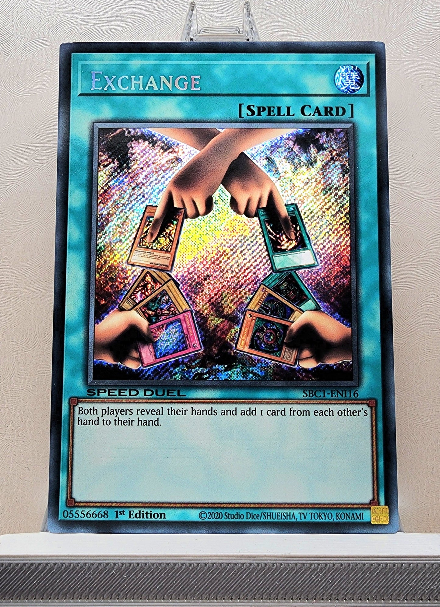 Yugioh! 1x Exchange (SBC1 - Secret Rare) 1st Edition