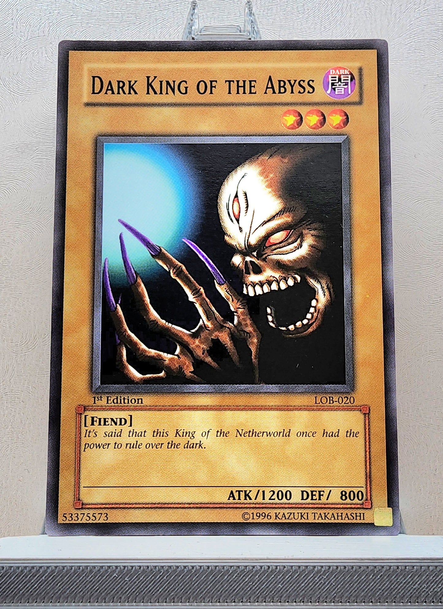 Yugioh! 1x Dark King of the Abyss (LOB - Common) 1st Edition