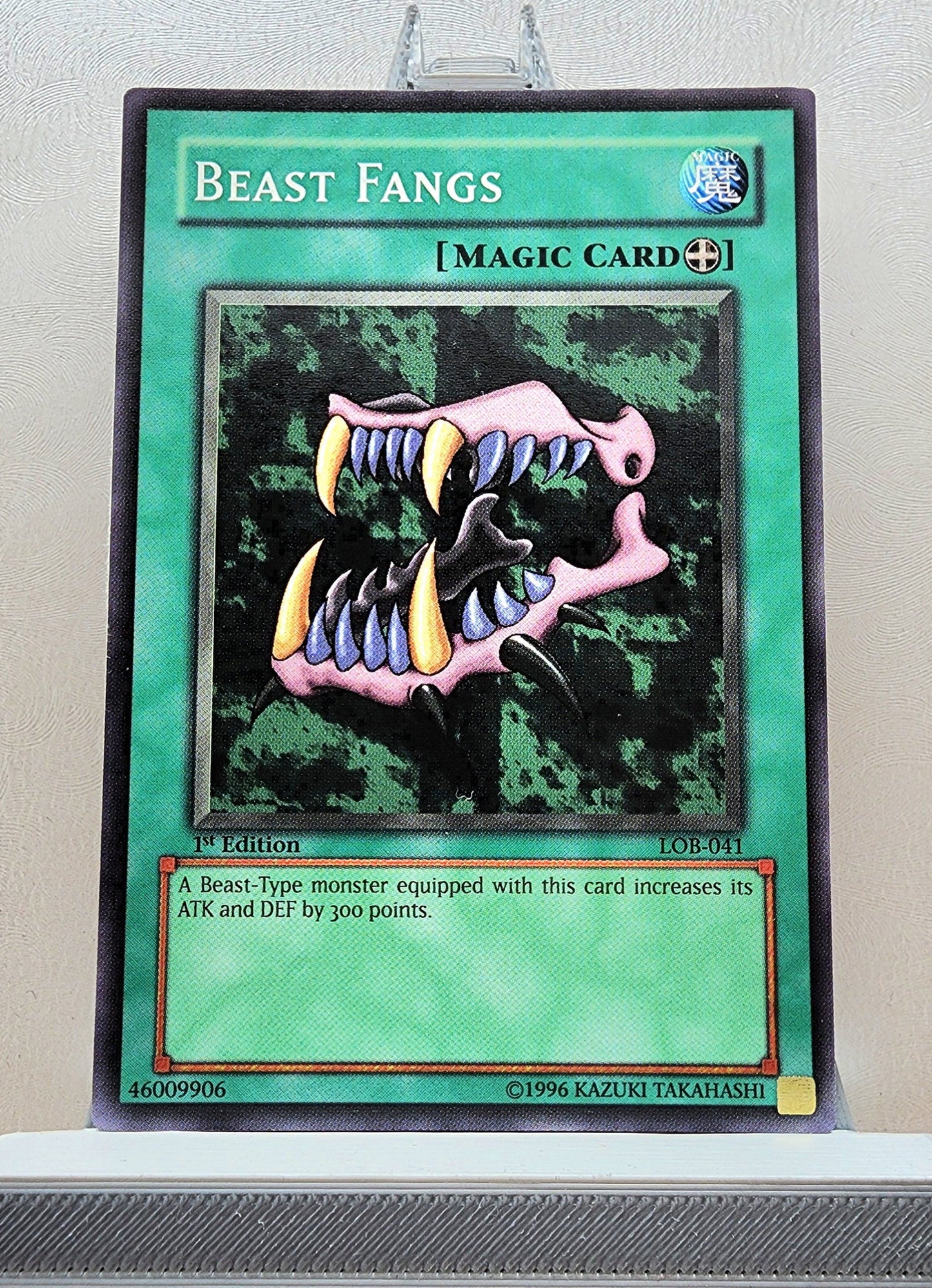 Yugioh! 1x Beast Fangs (LOB - Common) 1st Edition