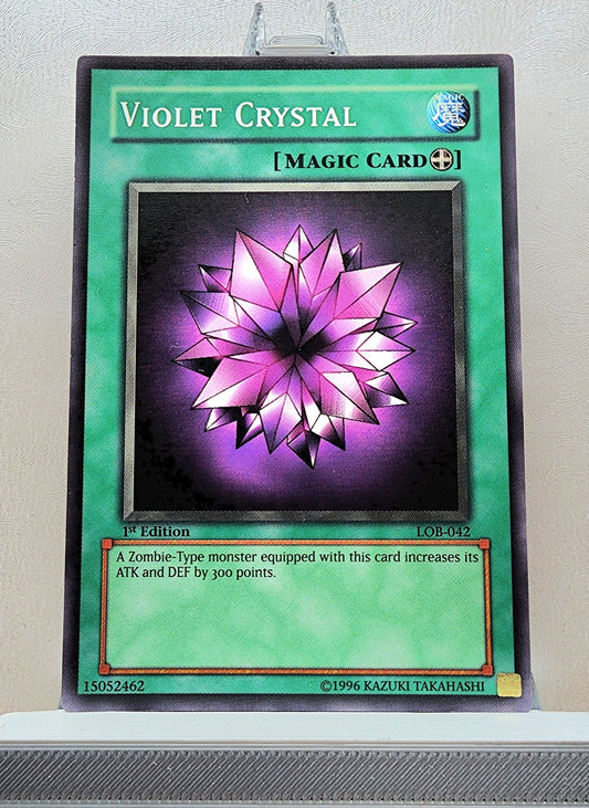 Yugioh! 1x Violet Crystal (LOB - Common) 1st Edition